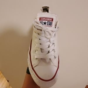 White low-top converse